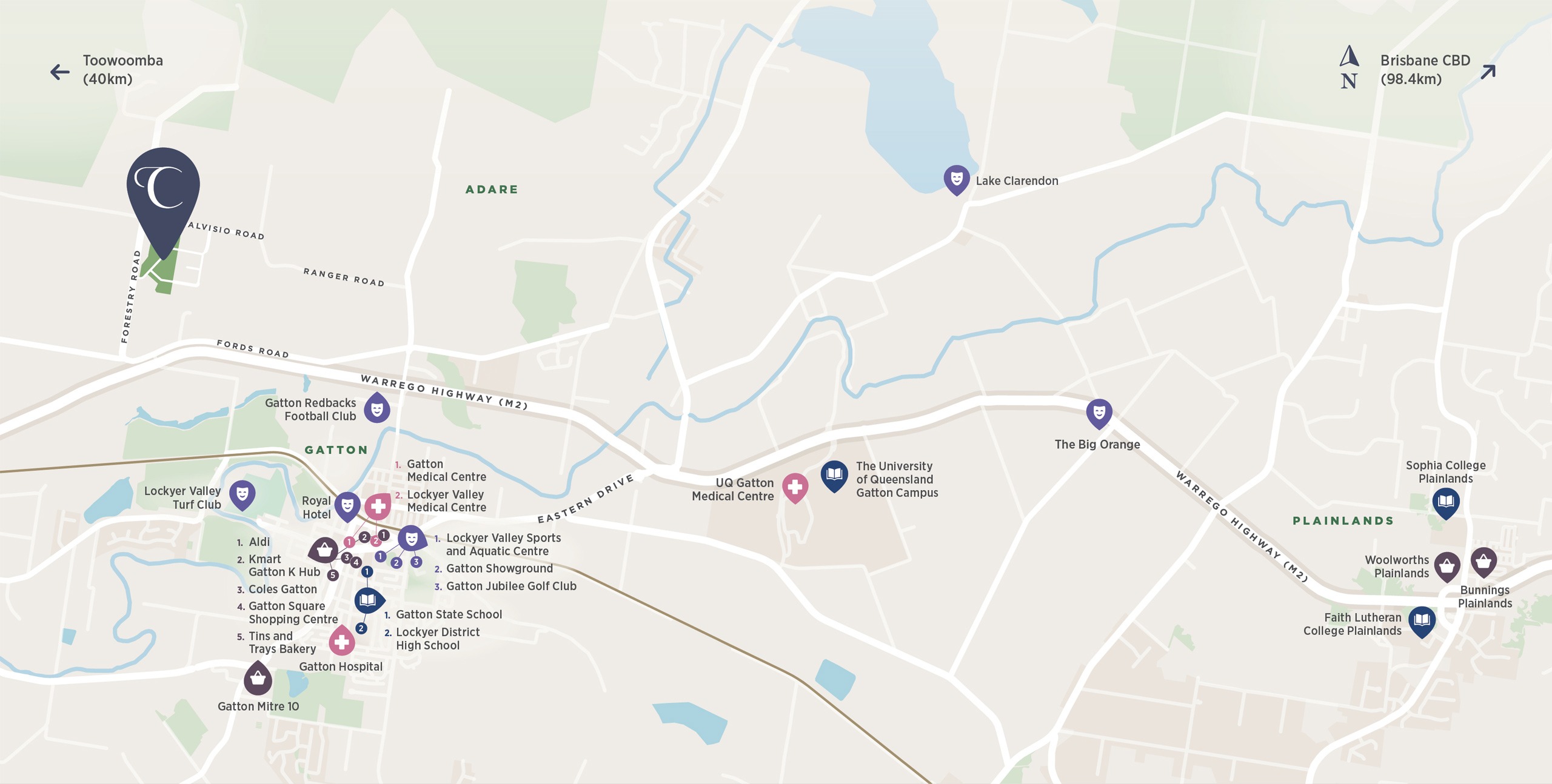 Adare map